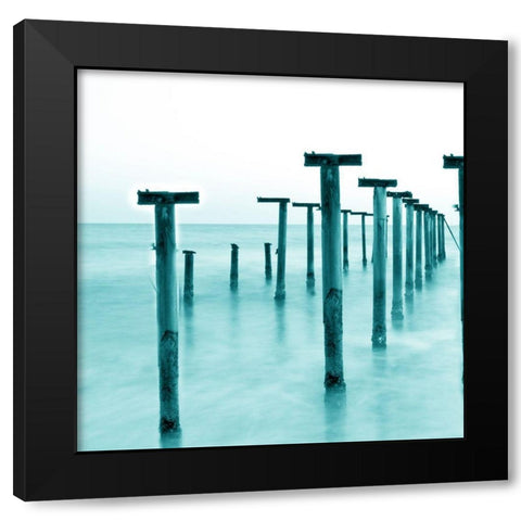 Bay Wood 1 Black Modern Wood Framed Art Print by Phillip, Jamie