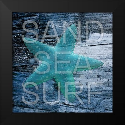 Atlantic Ocean Black Modern Wood Framed Art Print by Phillip, Jamie