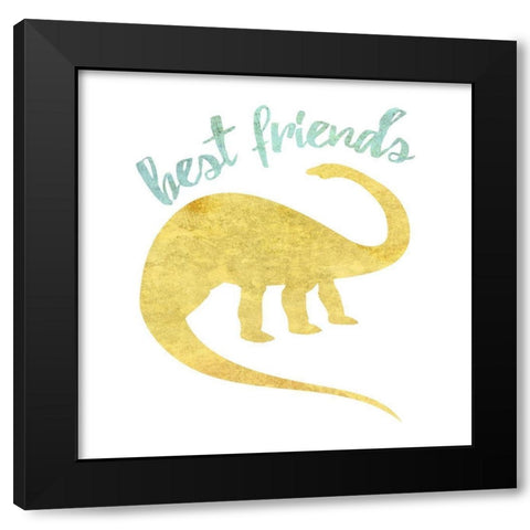 Best Friend Black Modern Wood Framed Art Print with Double Matting by Phillip, Jamie