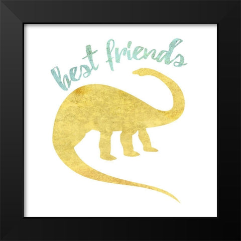 Best Friend Black Modern Wood Framed Art Print by Phillip, Jamie