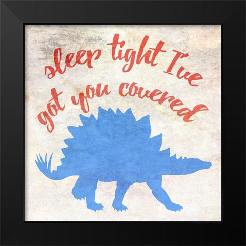 Night Watchman Black Modern Wood Framed Art Print by Phillip, Jamie