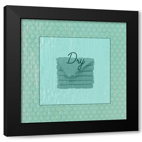 Bath Towel Black Modern Wood Framed Art Print by Phillip, Jamie