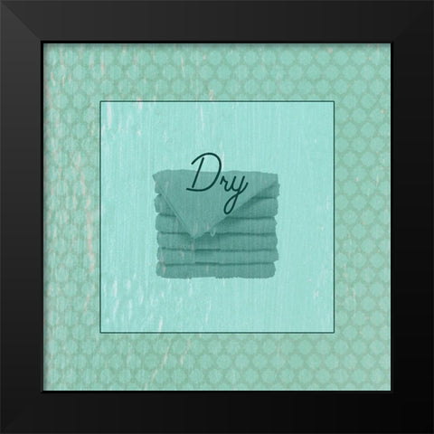 Bath Towel Black Modern Wood Framed Art Print by Phillip, Jamie