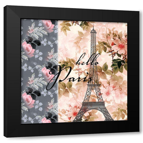 Parisian 3 Black Modern Wood Framed Art Print with Double Matting by Phillip, Jamie