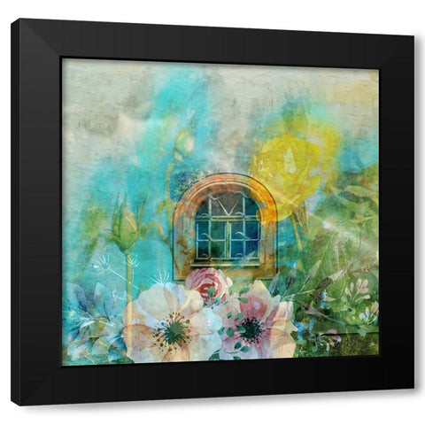 Spring Cottage Black Modern Wood Framed Art Print with Double Matting by Phillip, Jamie
