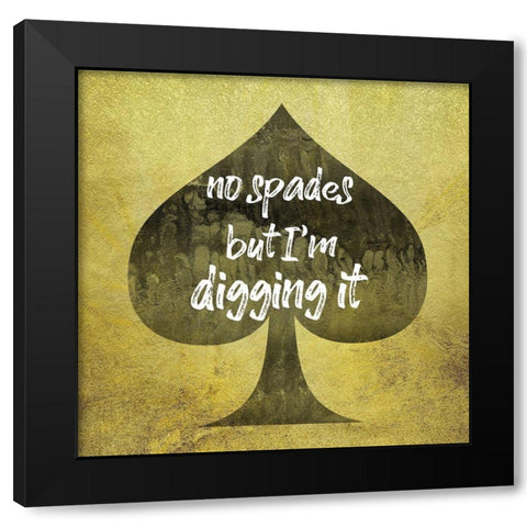 Spades 2 Black Modern Wood Framed Art Print by Phillip, Jamie