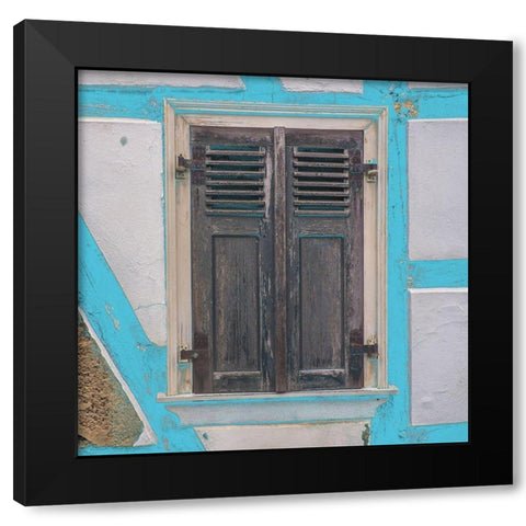 Window Black Modern Wood Framed Art Print with Double Matting by Phillip, Jamie