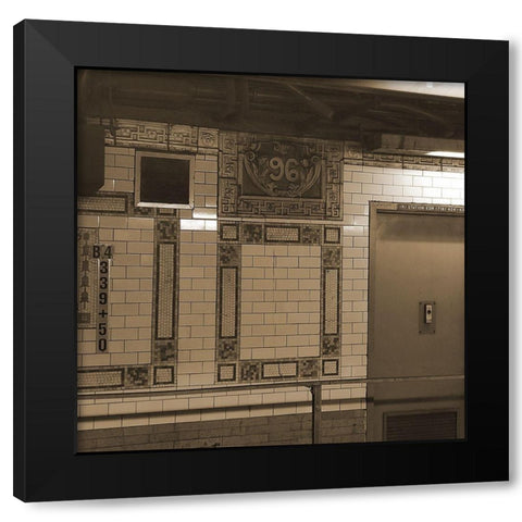 Trains Station Black Modern Wood Framed Art Print by Phillip, Jamie