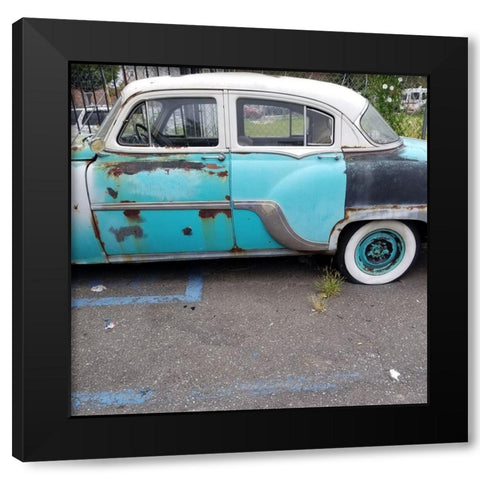 Vintage Car 1 Black Modern Wood Framed Art Print with Double Matting by Phillip, Jamie