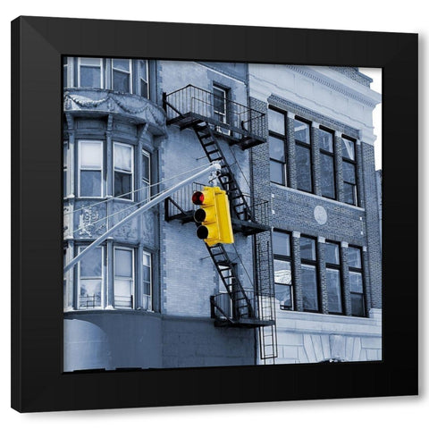 Traffic Black Modern Wood Framed Art Print with Double Matting by Phillip, Jamie