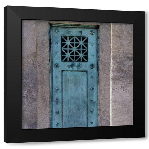 Main Door Black Modern Wood Framed Art Print with Double Matting by Phillip, Jamie