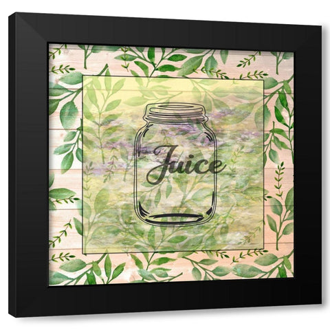 Juice Jar Black Modern Wood Framed Art Print with Double Matting by Phillip, Jamie