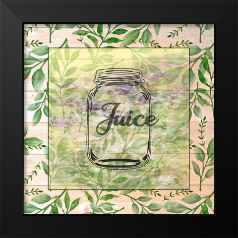 Juice Jar Black Modern Wood Framed Art Print by Phillip, Jamie