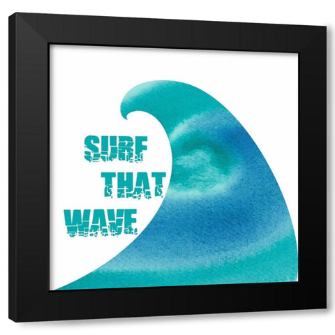 Surf 1 Black Modern Wood Framed Art Print by Phillip, Jamie