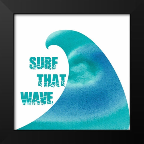 Surf 1 Black Modern Wood Framed Art Print by Phillip, Jamie