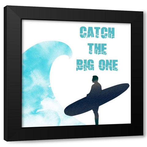 Surf 2 Black Modern Wood Framed Art Print by Phillip, Jamie