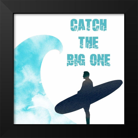 Surf 2 Black Modern Wood Framed Art Print by Phillip, Jamie