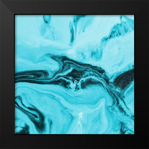 Smoky Mist Black Modern Wood Framed Art Print by Phillip, Jamie