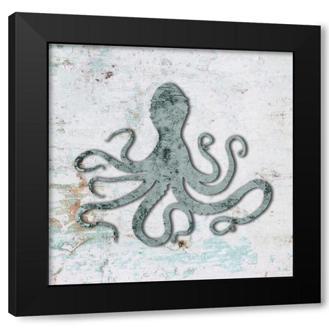 Octo Black Modern Wood Framed Art Print with Double Matting by Phillip, Jamie