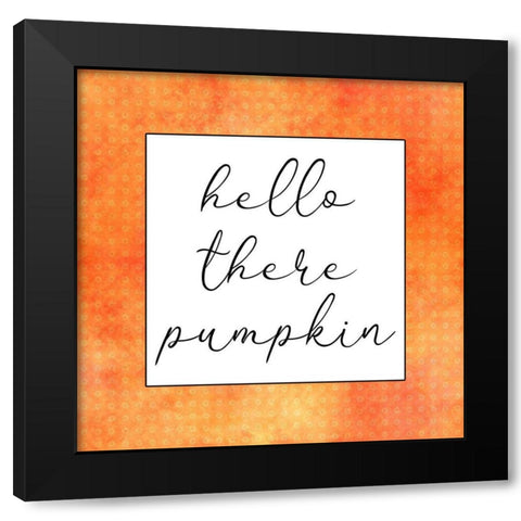 Pumpkin 1 Black Modern Wood Framed Art Print by Phillip, Jamie