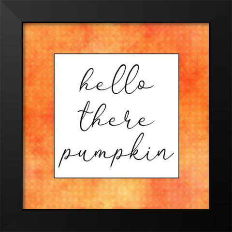 Pumpkin 1 Black Modern Wood Framed Art Print by Phillip, Jamie