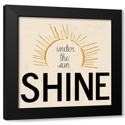 The Sun Black Modern Wood Framed Art Print with Double Matting by Phillip, Jamie