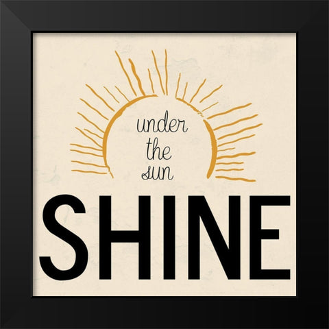 The Sun Black Modern Wood Framed Art Print by Phillip, Jamie