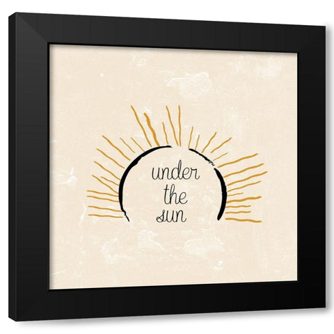 The Sun 2 Black Modern Wood Framed Art Print by Phillip, Jamie