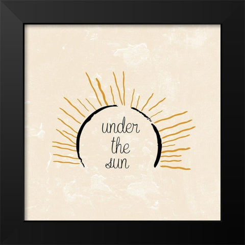 The Sun 2 Black Modern Wood Framed Art Print by Phillip, Jamie