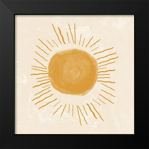 The Sun 4 Black Modern Wood Framed Art Print by Phillip, Jamie
