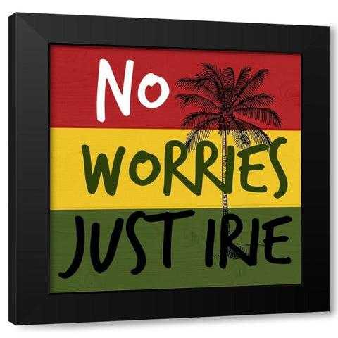 Just Irie Black Modern Wood Framed Art Print with Double Matting by Phillip, Jamie