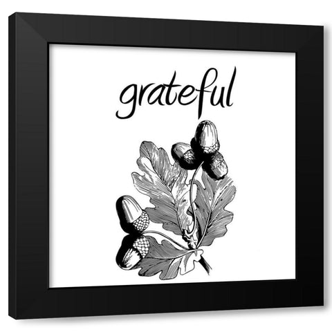 Grateful Black Modern Wood Framed Art Print by Phillip, Jamie