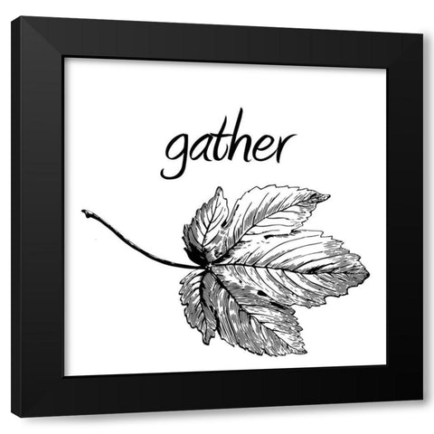 Gather Black Modern Wood Framed Art Print by Phillip, Jamie