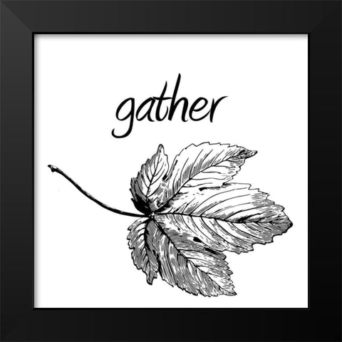 Gather Black Modern Wood Framed Art Print by Phillip, Jamie