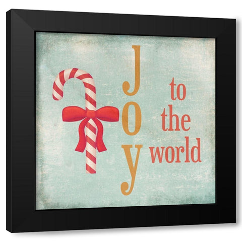 Christmas Joy Black Modern Wood Framed Art Print with Double Matting by Phillip, Jamie