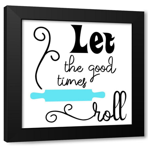 Good Times 2 Black Modern Wood Framed Art Print with Double Matting by Phillip, Jamie