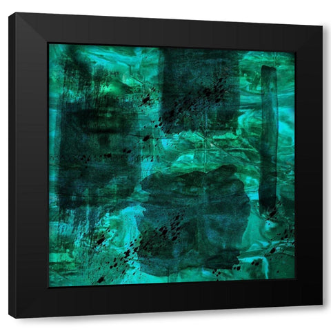 Hpero Abstract Black Modern Wood Framed Art Print with Double Matting by Phillip, Jamie