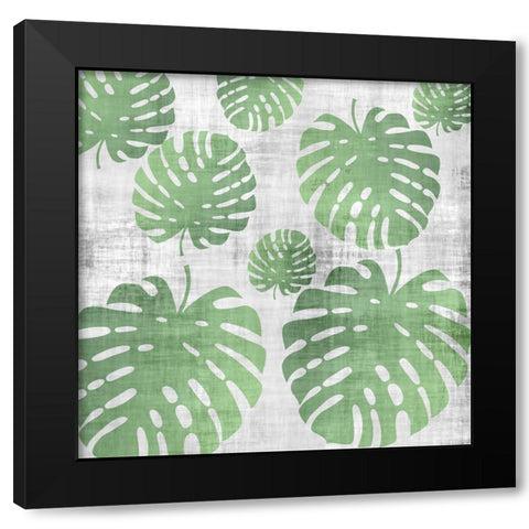 Tropical Rain Black Modern Wood Framed Art Print with Double Matting by Phillip, Jamie