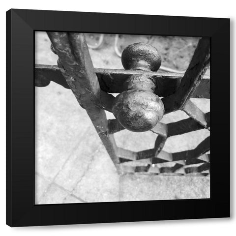 Black Iron Gate Black Modern Wood Framed Art Print with Double Matting by Phillip, Jamie
