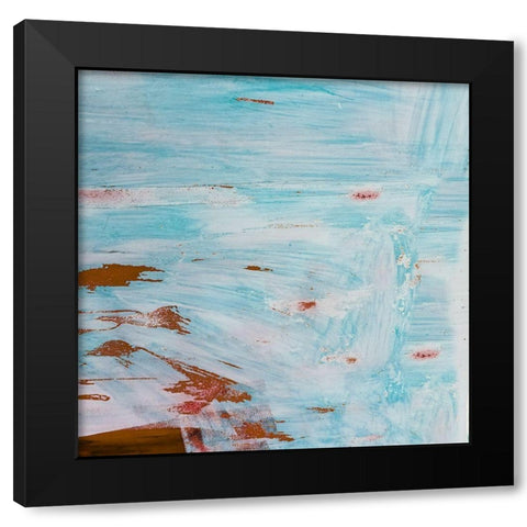 Double Brish Strokes Black Modern Wood Framed Art Print by Phillip, Jamie