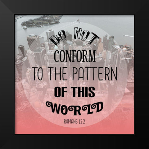 Romans Black Modern Wood Framed Art Print by Phillip, Jamie