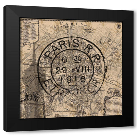 Paris 4 Black Modern Wood Framed Art Print by Phillip, Jamie