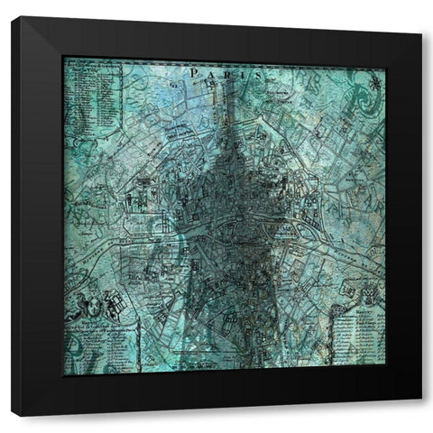 Paris 5 Black Modern Wood Framed Art Print by Phillip, Jamie