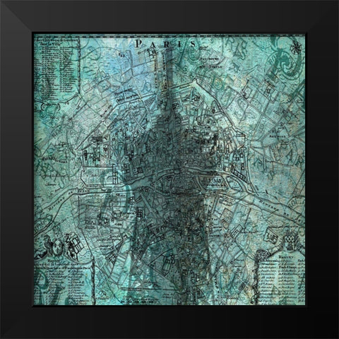 Paris 5 Black Modern Wood Framed Art Print by Phillip, Jamie