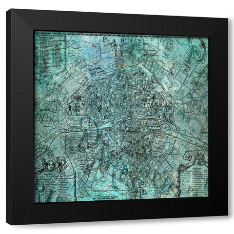 Paris 6 Black Modern Wood Framed Art Print by Phillip, Jamie