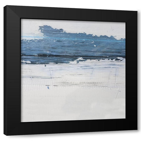 Painted Canvas 1 Black Modern Wood Framed Art Print with Double Matting by Phillip, Jamie
