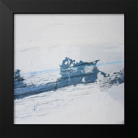 Painted Canvas 2 Black Modern Wood Framed Art Print by Phillip, Jamie