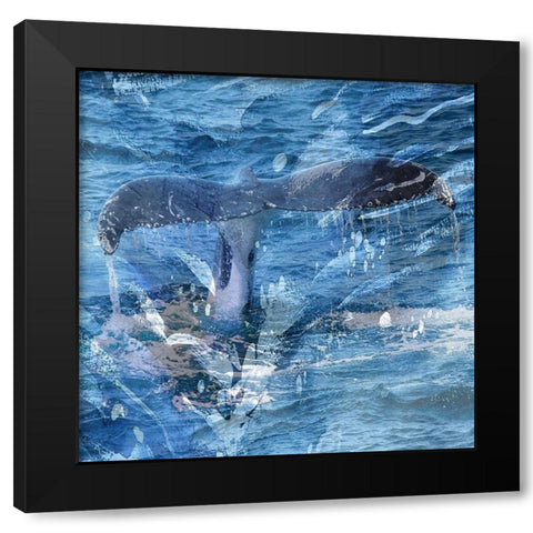 Whale Tail Black Modern Wood Framed Art Print with Double Matting by Phillip, Jamie