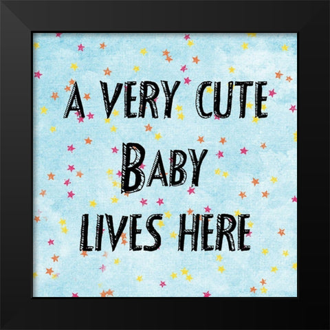 Baby 2 Black Modern Wood Framed Art Print by Phillip, Jamie