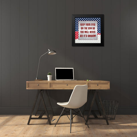 July Fourth Black Modern Wood Framed Art Print by Phillip, Jamie